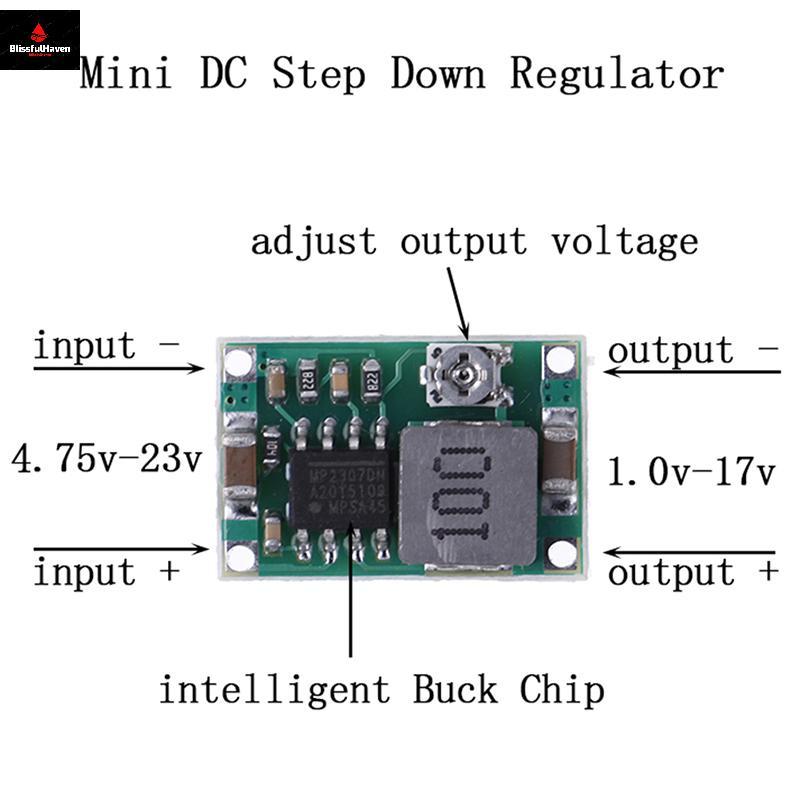 3A Mini DC-DC step down converter โวลต์ 5V-23V ถึง 3.3V 6V 9V 12V
