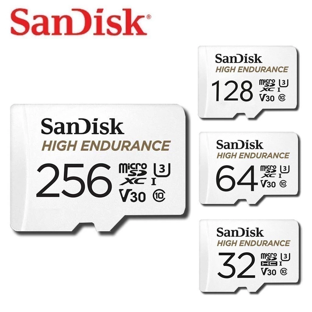 การ์ดความจำ SanDisk High Endurance microSDXC / HC ความจุ 64GB 128GB 256GB Class10 แซนดิส เมมโมรี่การ์ด ความเร็ว 100MB/S