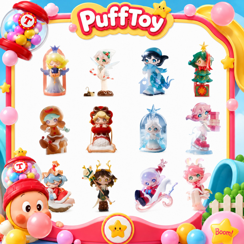 POPMART AZURA Warm Winter Christmas Series Mystery Box ฟิกเกอร์ของเล่น
