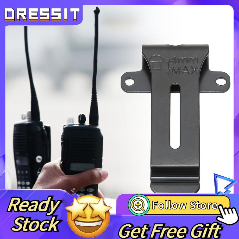 Dressit-th Dressit-th 6 ชิ้นวิทยุเข็มขัดคลิปเปลี่ยนแบบพกพาโลหะ Clamp พร้อมสกรูสำหรับ TK 208 308 TH 2