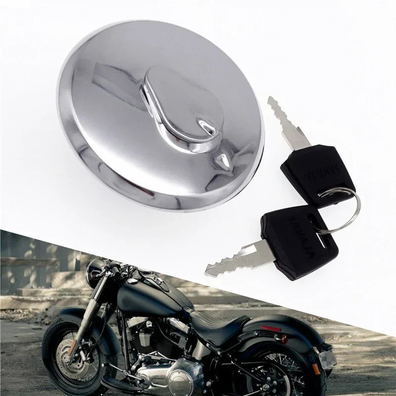 CC 1 Set Motorcycle Oil Fuel Tank Gas Cap Protection Cover + Keys Aluminium Kit For Honda Shadow Spi