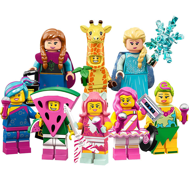 Frozen Elsa Anna Building Blocks Giraffe Suit Guy Watermelon Dude ของเล่นเด็ก WM6067