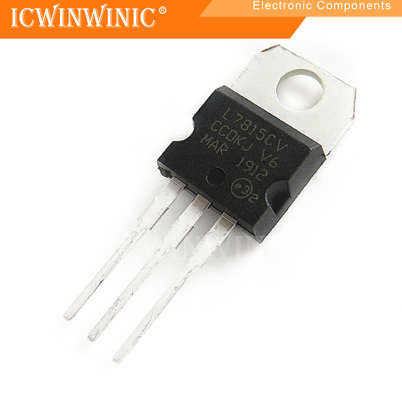5 ชิ้น L7815CV L7815 TO-220 ส่วนประกอบอิเล็กทรอนิกส์