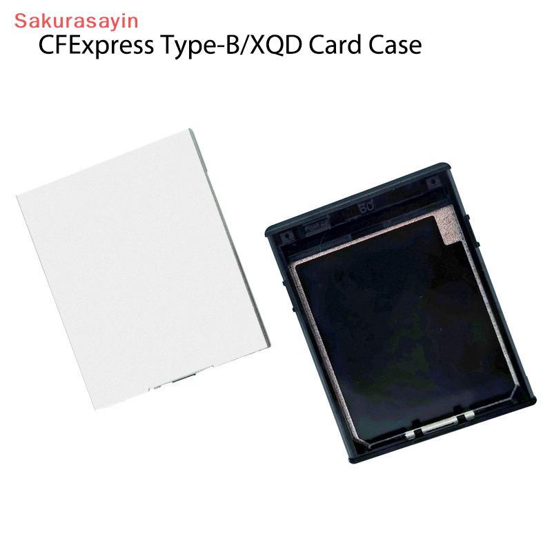 {Sakurasayin} CFExpress Type-B Replacement Case CFE-B XQD การ์ดหน่วยความจําฝาครอบป้องกันสําหรับกล้อง