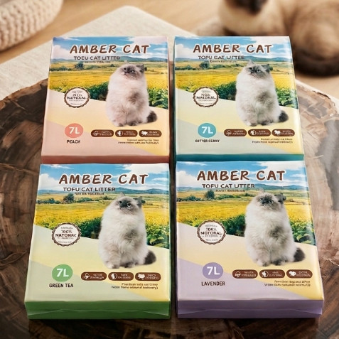 Amber Cat Tofu Cat Litter 7L / ทรายแมวเต้าหู้ 7L AMBER SOYA 7L