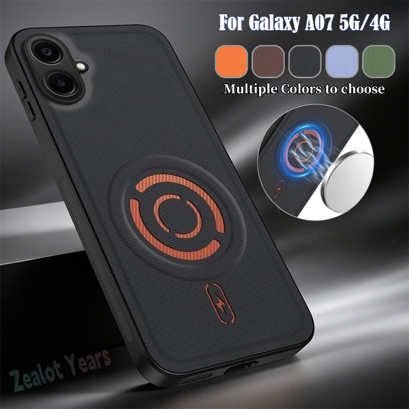 เคสสําหรับ Samsung Galaxy A07 5G 4G Magnetic Tech เคสผ้ากันกระแทกฝาหลัง