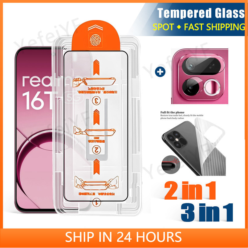 กระจกนิรภัยป้องกันหน้าจอสําหรับRealme 16T 16 Pro 15T 14 14T GT8 Pro GT7 7T C83 C85 Pro C71 C75X C75 