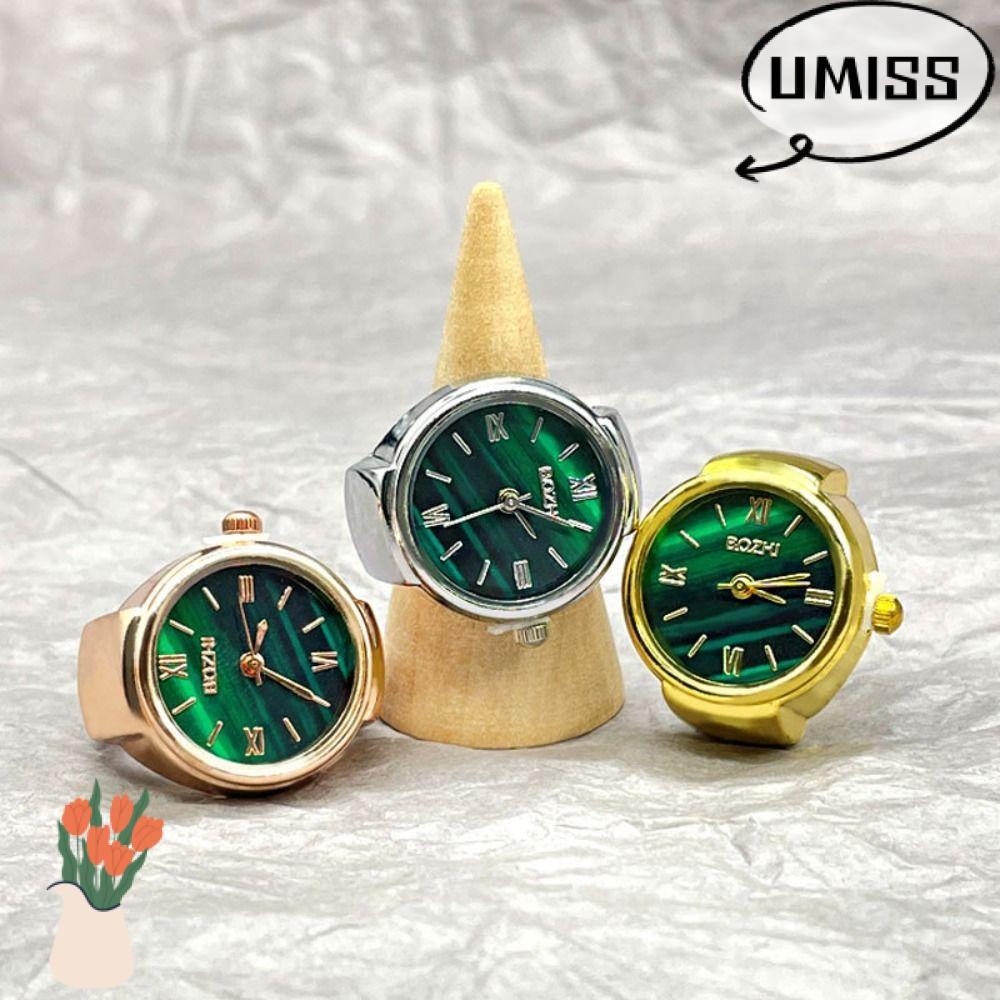 UMISS Ring Watch for Women Men Gift Fashion Elastic Stretching Rings