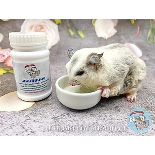 ( แคลเซียม ) CALCIUM แคลเซียมผง สัตว์เล็ก สัตว์เลี้ยง สัตว์ฟันแทะ ชูการ์ กระรอก ดอร์เมาส์ แฮมสเตอร์ เม่นแคระ กระรอก