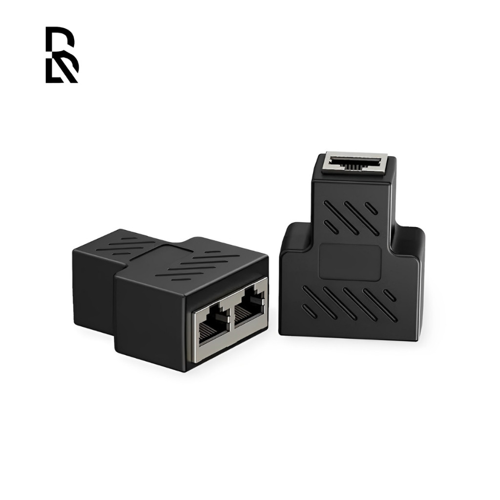 LAN Ethernet RJ45 Network Splitter Adapter Connector 1 ถึง 2 LAN การเชื่อมต่อสําหรับแล็ปท็อปพีซี/RJ4