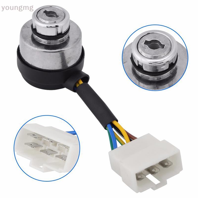 [YG] 4/6 Wire Way เครื่องกําเนิดไฟฟ้าเบนซินจุดระเบิดเริ่มต้น Key Lo สวิทช์สําหรับ 2-3KW 168F และ 5-8
