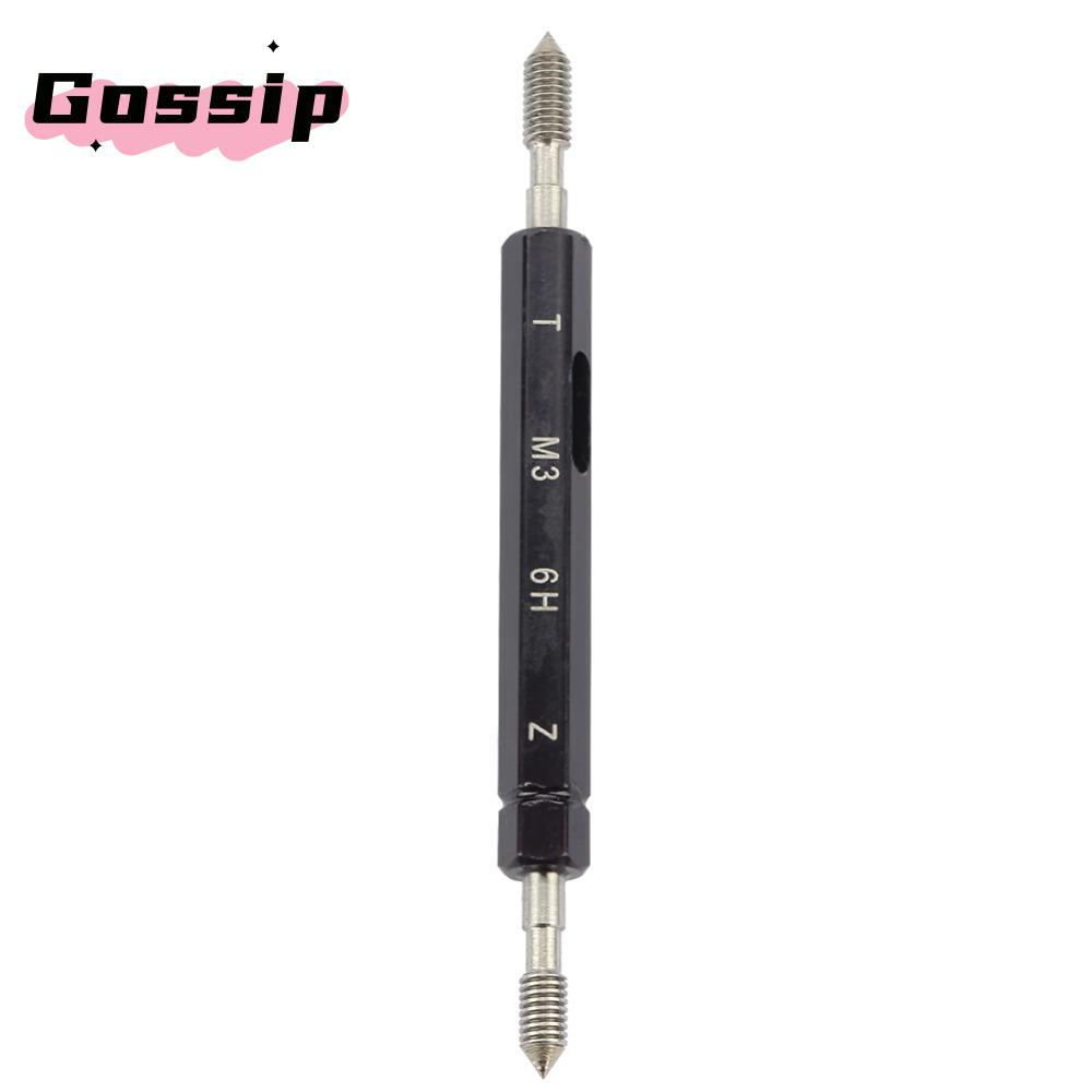 GOSSIP Thread Gage Set, Go และ NoGo 6H Tolerance Thread Plug Gauge, Precision Double End Handle Bear