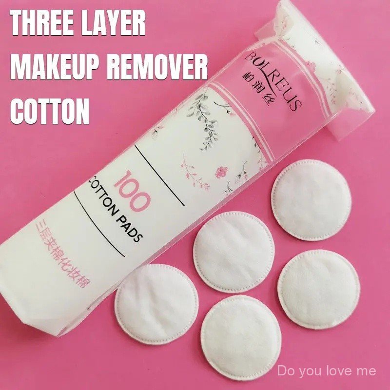 100% Cotton Makeup Remover Pads Round Soft Cotton Pads Washable Make Up Cotton Pads for Face Toner M