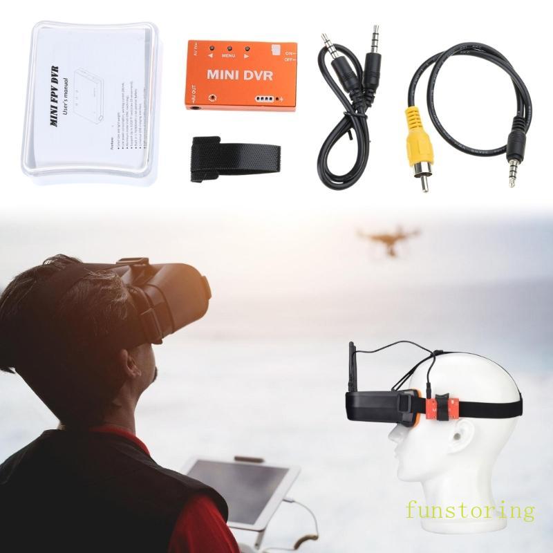 FUN Mini DVR FPV Module เสียงวิดีโอในตัวเครื่องบันทึก FPV สําหรับรีโมทคอนโทรลรุ่น Racing FPV อุปกรณ์