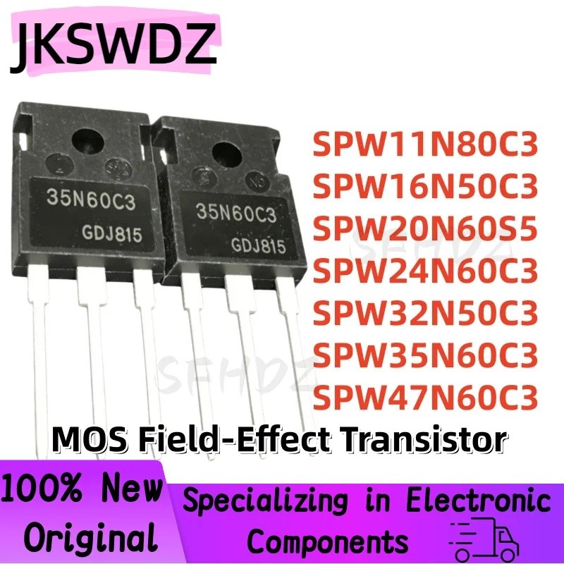 5PCS SPW11N80C3 SPW16N50C3 SPW20N60S5 SPW24N60C3 SPW32N50C3 SPW35N60C3 SPW47N60C3 ทรานซิสเตอร์ 24C3S