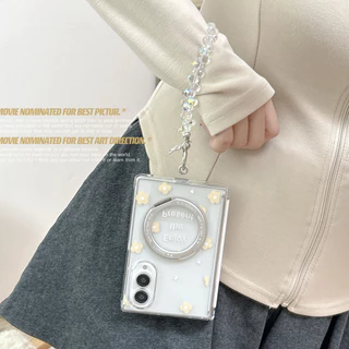 New style ดอกไม้ ฝังตัว Magnetic holder เคส สำหรับ Samsung Galaxy Fold8 Wide Case ชุดสามชิ้นที่ถอดออกได้รวมทุกอย่าง แกนกลางแม่เหล็ก ป้องกันการตก พลิกปก เคส