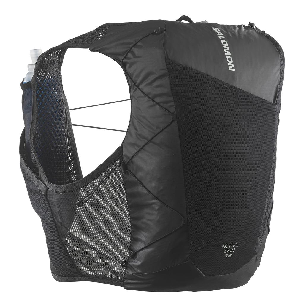 SALOMON Hydration Vest Rucksack Backpack ACTIVE SKIN 12 SET Active Skin 12 Set Unisex BLACKMETAL