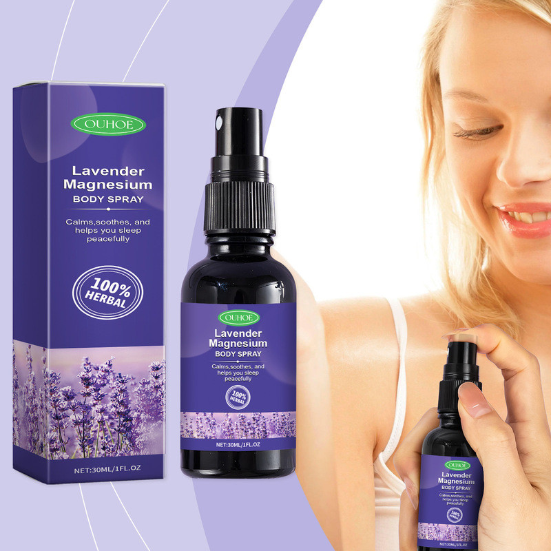 720พร้อมสต็อกOUHOE Lavender Care Spray Night Care Atmosphere Space Aromatherapy Spray