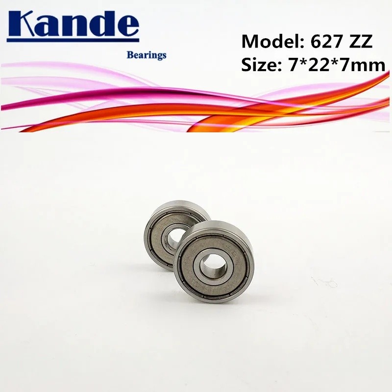 Kande แบริ่ง 627 ABEC-1 627ZZ ABEC-3 627ZZ ABEC-5 627 ZZ Miniature Deep Groove Ball แบริ่ง 7x22x7 มม
