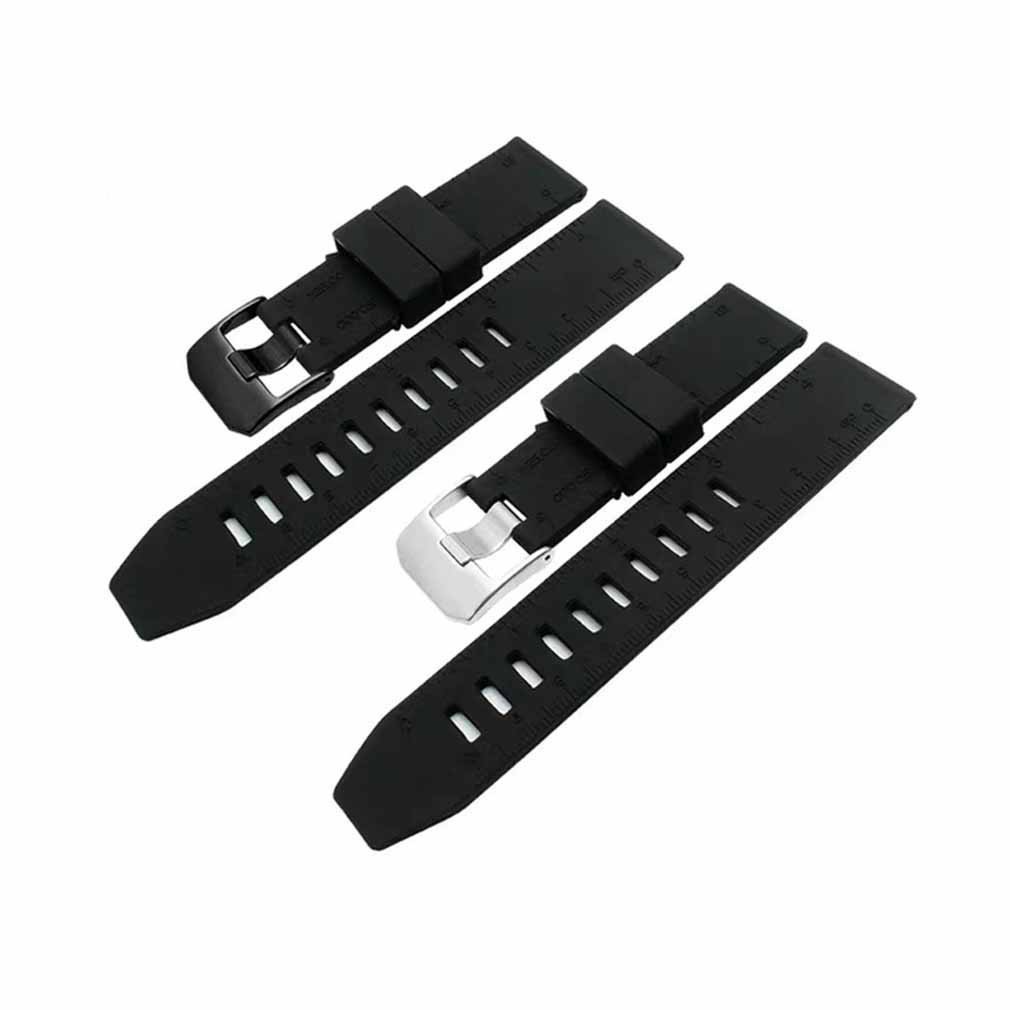 สําหรับ Luminox 3050/8800/951 SeriesSoft FKM สายนาฬิกายาง, พรีเมี่ยมดําน้ําทนทานสายทดแทน