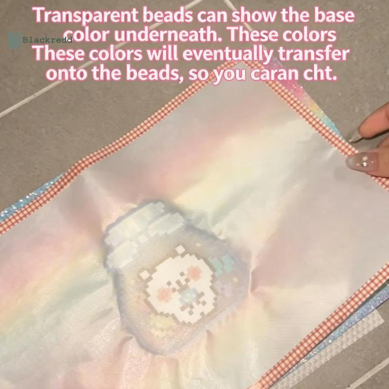 BRED 5/7 ชิ้นGradient Glitter ฟิวส์ลูกปัดรีดผ้ากระดาษ Smooth แผ่นนํากลับมาใช้ใหม่สําหรับ DIY Craft Hobbyists .
