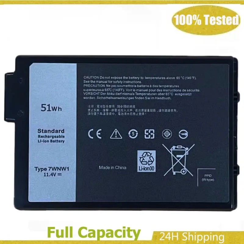 7WNW1 แบตเตอรี่แล็ปท็อปสําหรับ Dell Latitude 7424 5420 5424 RUGGED P85G001 P86G001 GK3D3 DMF8C GK3D3