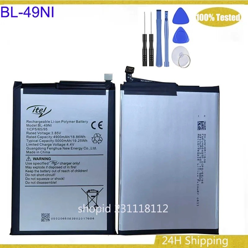 ใหม่ 5000mAh สําหรับ Itel BL-49Ni 4900mah แบตเตอรี่สมาร์ทนาฬิกาแบตเตอรี่ Bateria สําหรับ |Itel A50/A