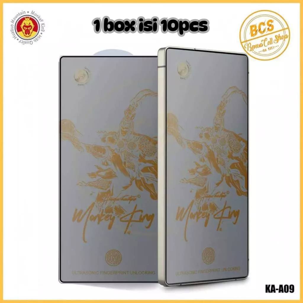 BCS - KA - A09 1 กล่อง CONTAINS 10 ชิ้น TEMPERED GLASS ANTI SPY MONKEY KING สําหรับ SAMSUNG
S21 S21+