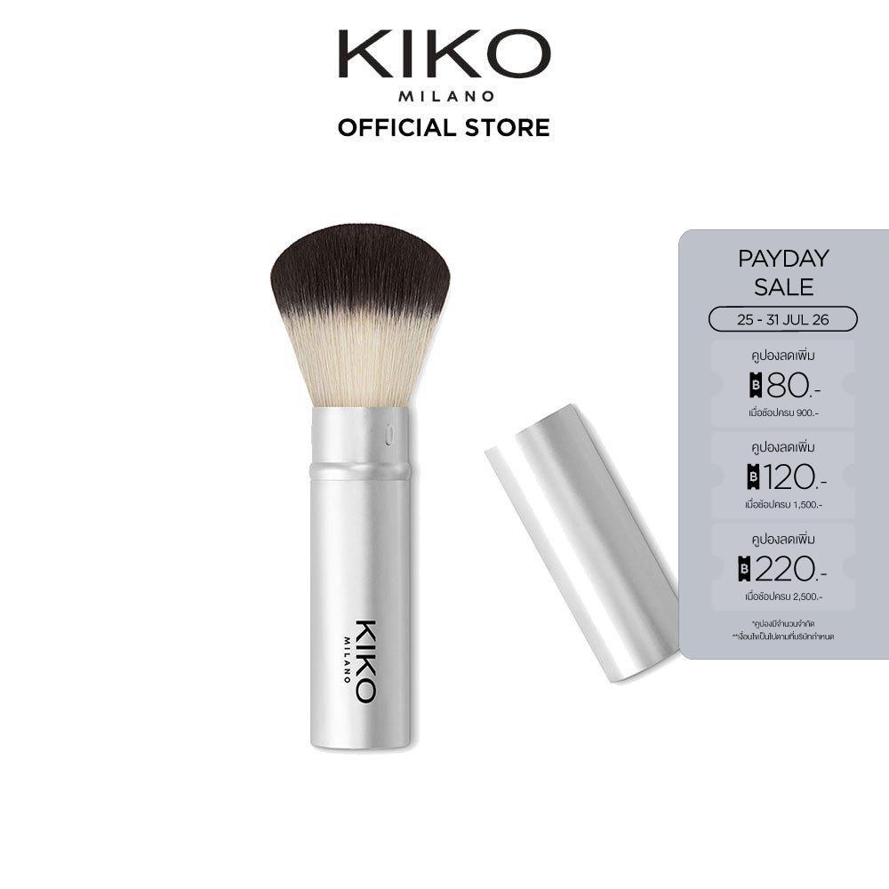 KIKO MILANO Smart Allover Powder Brush 104 สมาร์ท ออลโอเวอร์ พาวเดอร์ บลัช 104 (แปรงปัดแป้ง ปัดแก้ม แปรงแต่งหน้า)