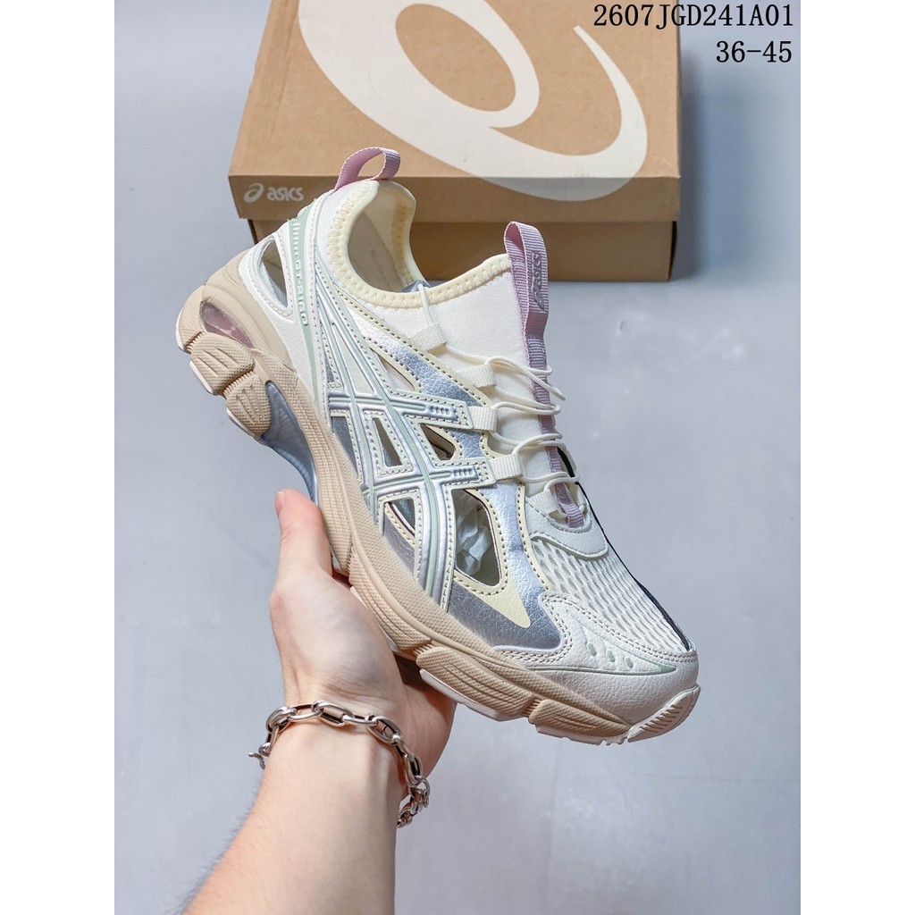 ASICS GT-2160 BREEZE ผู้ชายผู้หญิงสไตล์เดียวกัน Anti-slip Creek-tracing รองเท้า Breathable กีฬารองเท
