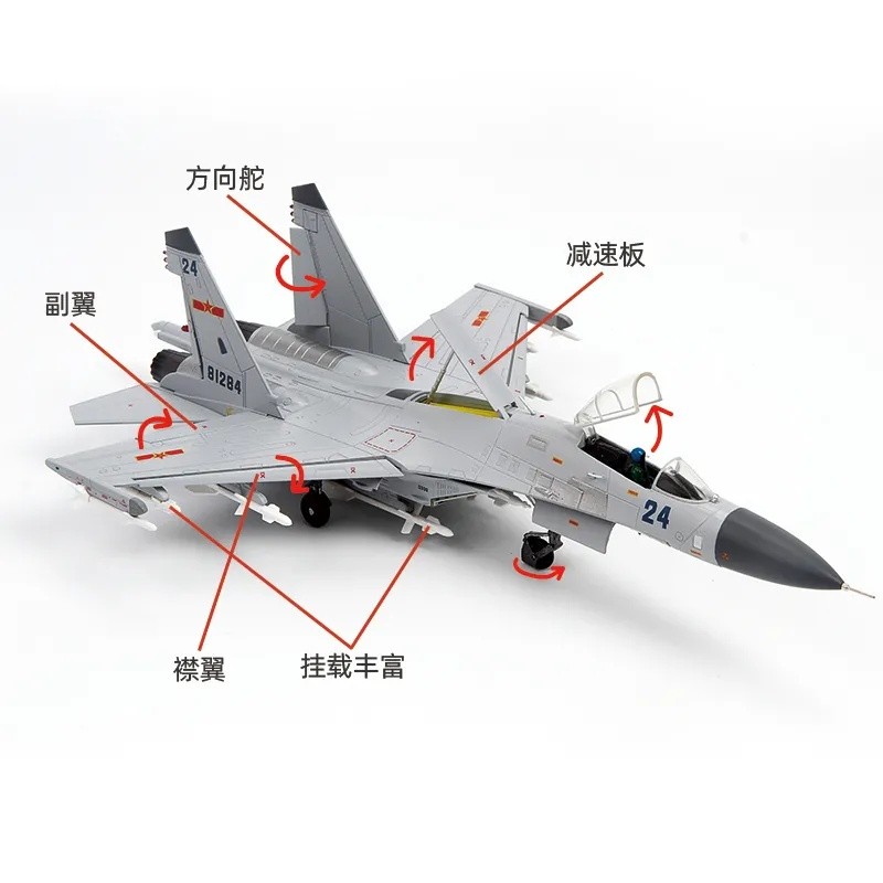 Telbo 1: 72 J-11 เครื่องบินรุ่นโลหะผสมจําลองเครื่องบินรุ่นทหาร Fighter รุ่น Su 27 J-11b * 30726