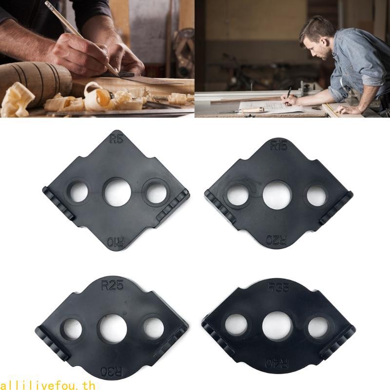 LIVE 4PCS Radius Quick Jig งานไม้กึ่งรอบมุม R-angle Circular Locator
