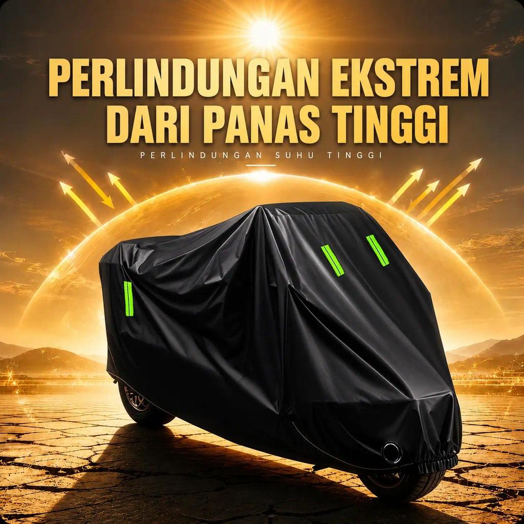 MATAHARI หนากันน้ําฝาครอบรถจักรยานยนต์ Anti-Sun ความร้อน Anti-UV Anti-Dft Key Hole รถจักรยานยนต์ป้อง
