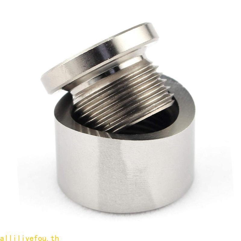 LIVE M18x1 5 ด้ายสแตนเลส O2 เซ็นเซอร์ปลั๊ก Bung Bolt Wideband Nut Cap
