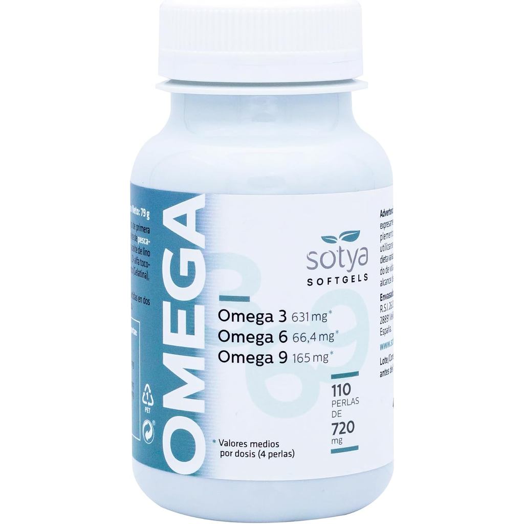 Sotya Soft Capsules, Omega 3, 6, 9 (OP), 110 แคปซูล, 720mg