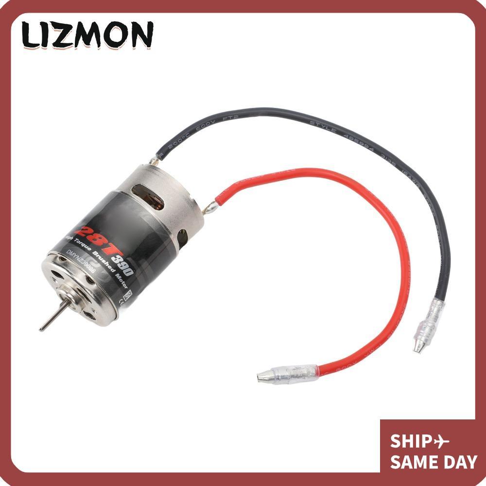 LIZMON Brushed RC Motor, High Torsion Stainless Steel RC Brushed Motor, ทนทาน 390 28T เสียงต่ํา RC ม