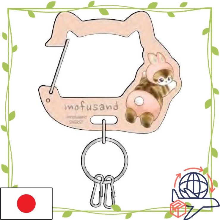 【Direct From Japan】Sun-Star Stationery Keychain Mofusand Keychain Acrylic Women's 【Sakura_Store_Japa