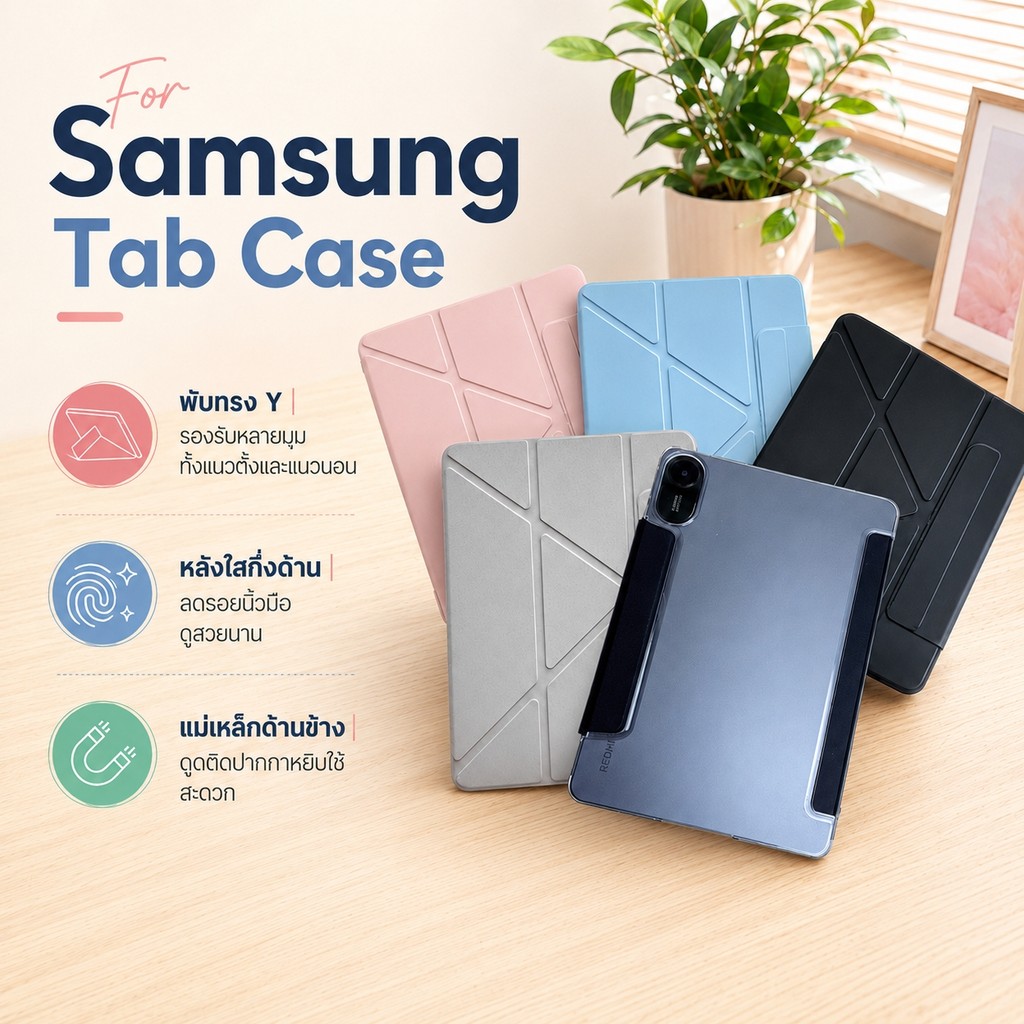 เคส แกนY For Samsung Tab S6 lite/Tab  A11 Plus A9/Tab A9 plus/Tab A11 หลังแข็ง เคสกันกระแทก