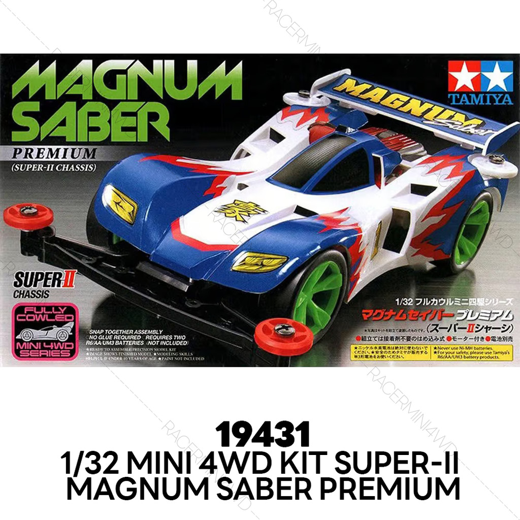 TAMIYA 19431 Mini 4WD Magnum Saber Premium (Super-II Chassis)