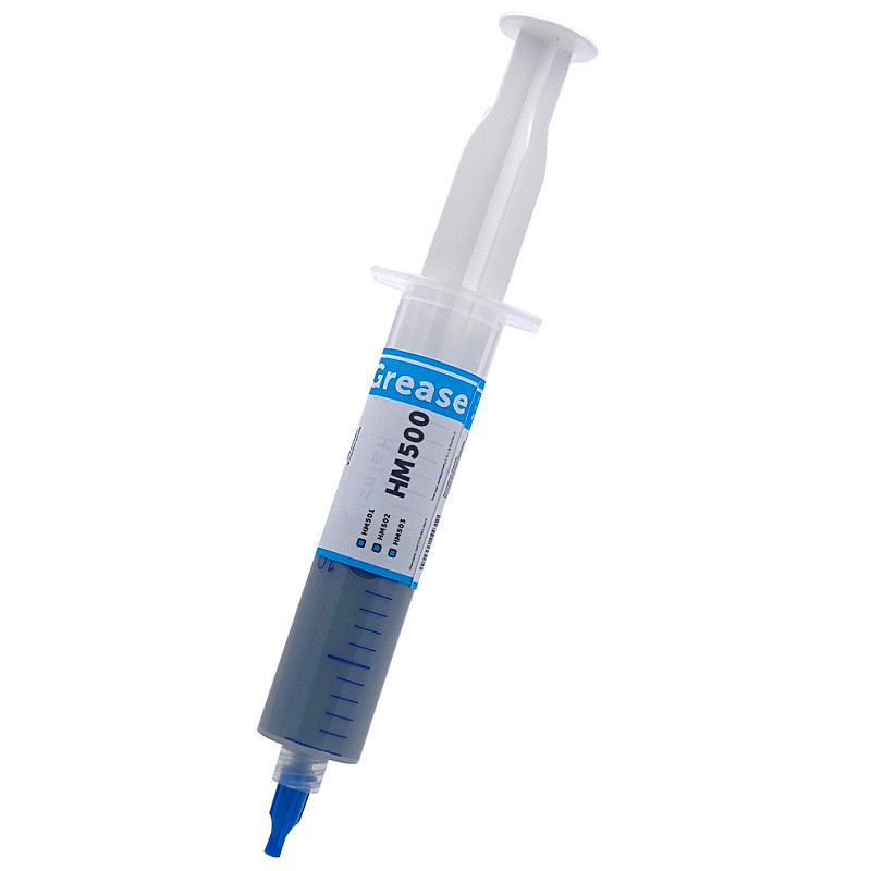 HM501 เข็มฉีดยาประเภทสีเทาเงินบรรจุความร้อน Conductive ซิลิโคนกระจายความร้อนจาระบีซิลิโคน CPU การกลั