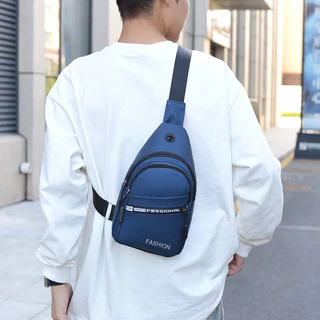 กระเป๋าคาดอก อเนกประสงค์ ปักลายดาวห้าแฉก แบบเรียบง่าย แฟชั่นทันสมัย สําหรับผู้ชาย และผู้หญิง