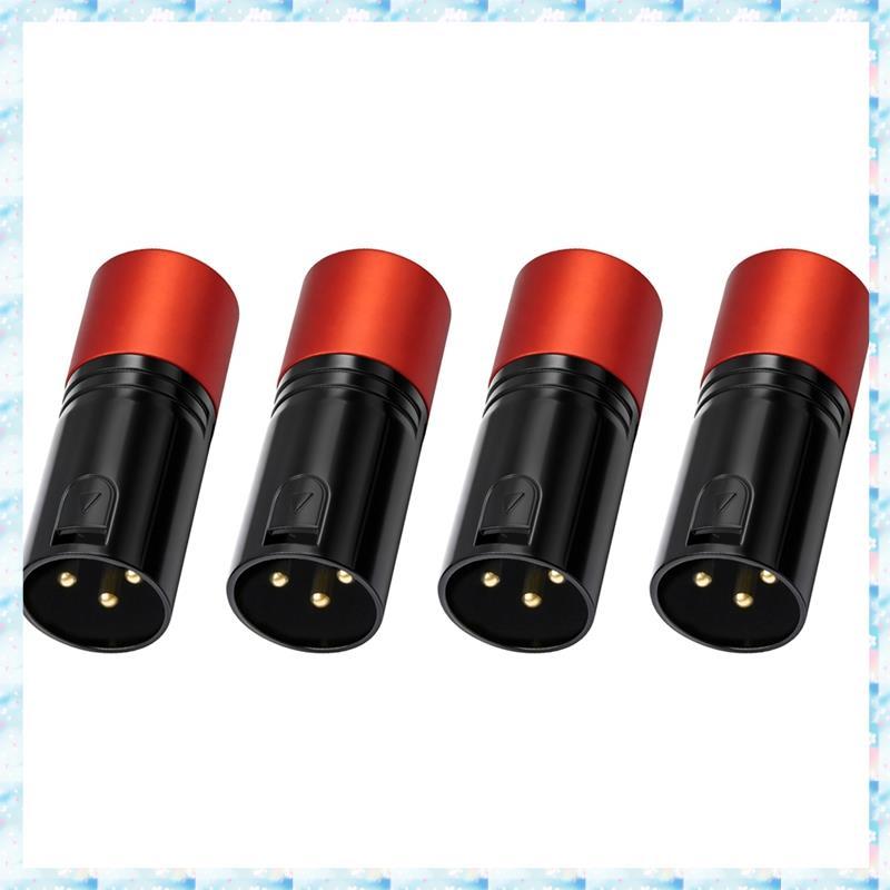 [R QMU] 120 โอห์ม XLR ปลั๊กตัวต้านทานสาย 3 พิน เทอร์มิเนเตอร์ปิดสายเคเบิล, ตัวเรือนโลหะ, คอนแทคเลนส์