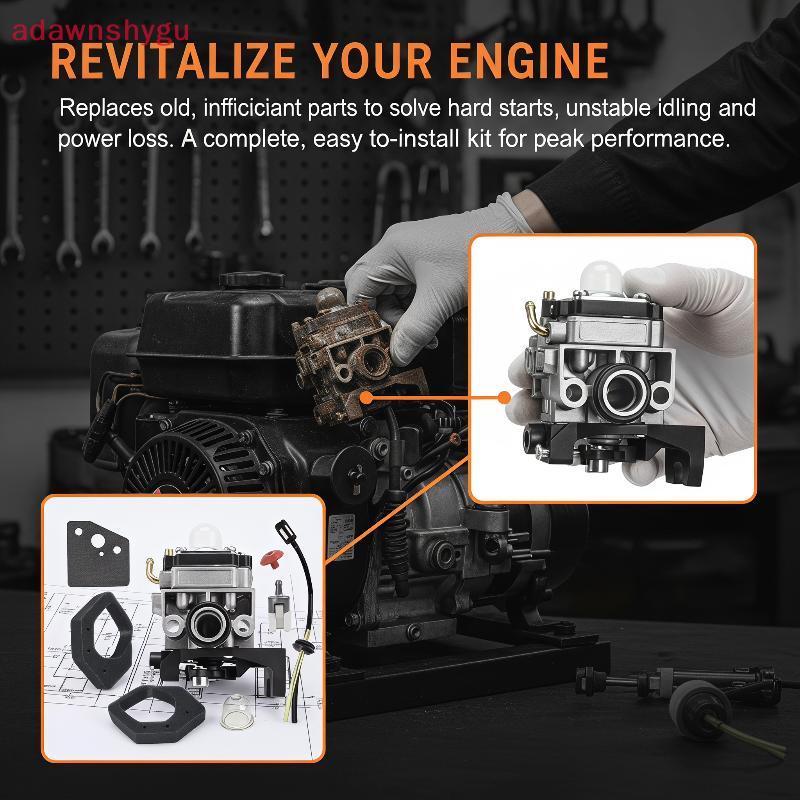 Adagu OEM ชุดคาร์บูเรเตอร์มาตรฐานสําหรับ GX25 GX35 Brushcutter ทนต่อการกัดกร่อนสําหรับสนามหญ้าทุกวัน