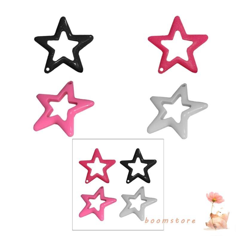 Boom Pentagrams Charm สําหรับสร้อยคอต่างหูสร้อยข้อมือพวงกุญแจ Y2K ลูกปัดเครื่องประดับทํา