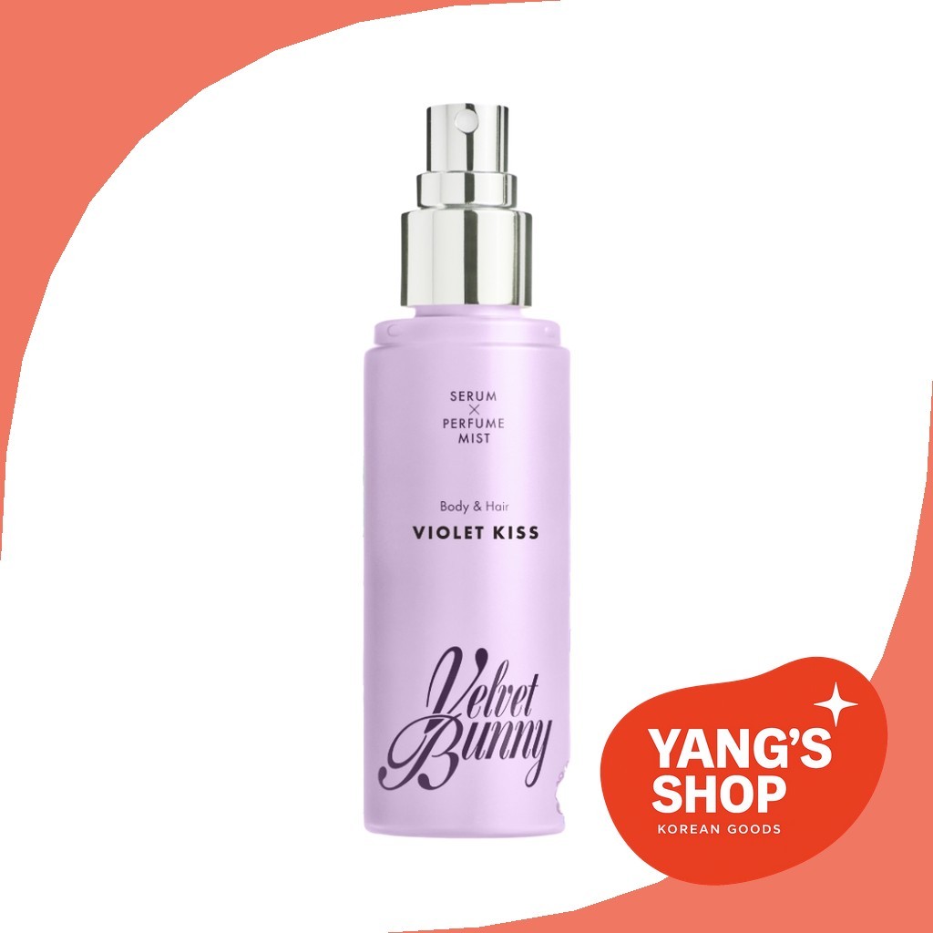 [velvet bunny] Skin Perfume Mist, Violet Kiss, 80ml, 1 ชิ้น / น้ําหอมผิวเกาหลี / น้ําหอมกลิ่นดอกไม้ 