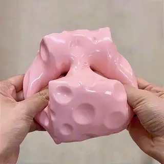 ส่งจากไทย🎀 รุ่นใหม่ปี 2026 Cheese fidget ชีสเนื้อหนึบหนับคลายเครียดขนาด 6/7 ซม.