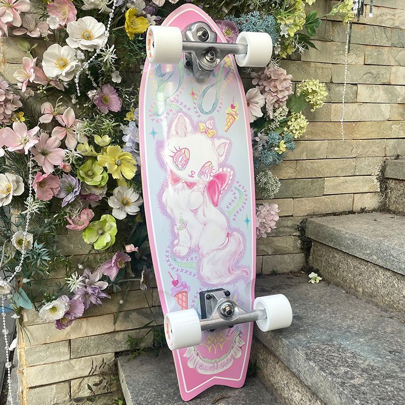 Land Surfing Board S6 สเก็ตบอร์ดชายหญิงเริ่มต้นผู้ใหญ่เด็ก Land Surfing BOARD Land จําลอง Surfing ฟร