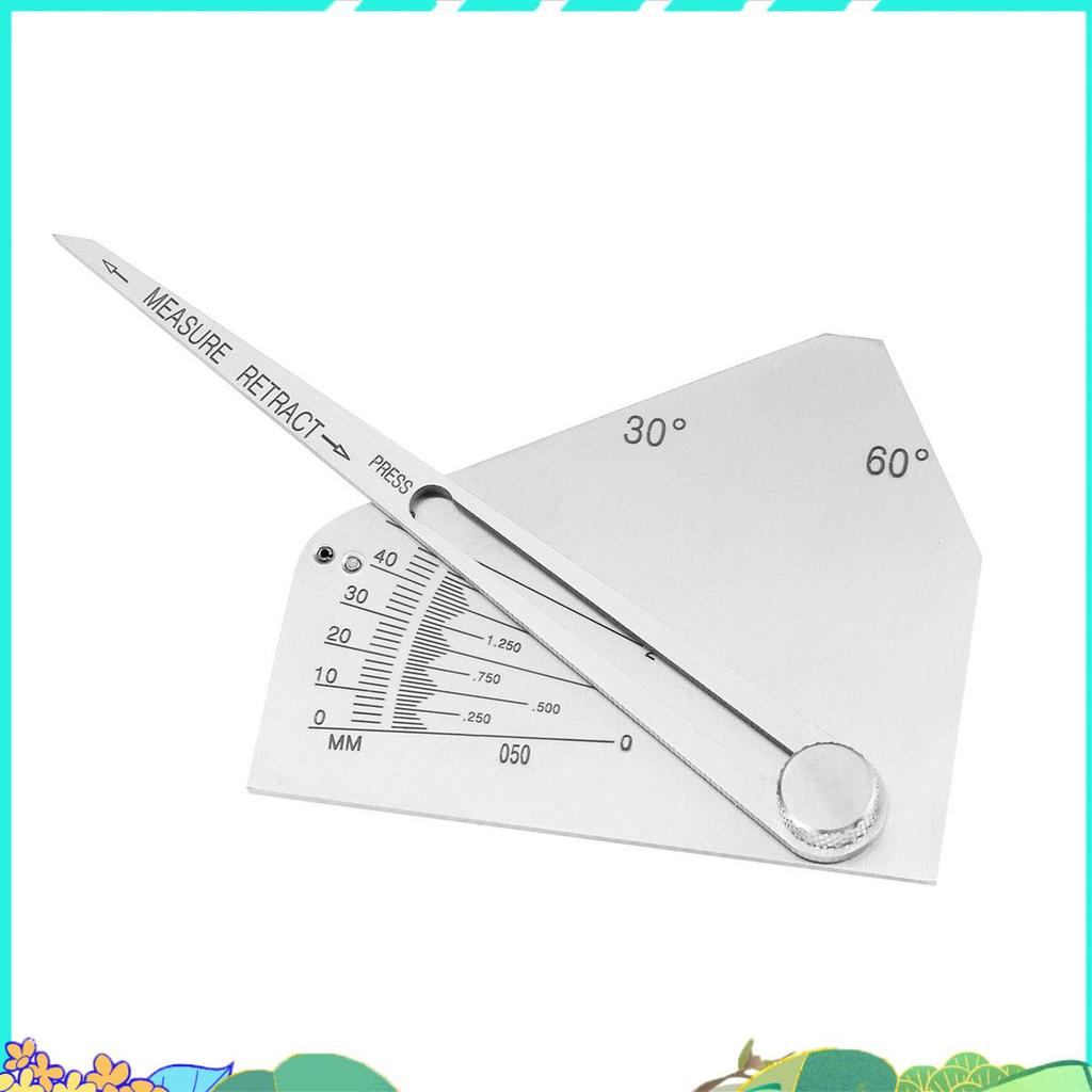 Skew-T Fillet Weld Gauge Gage ตรวจสอบมุมของสมาชิกแนวตั้ง Weld -Side Obtuse การตรวจสอบการเชื่อมด้านข้