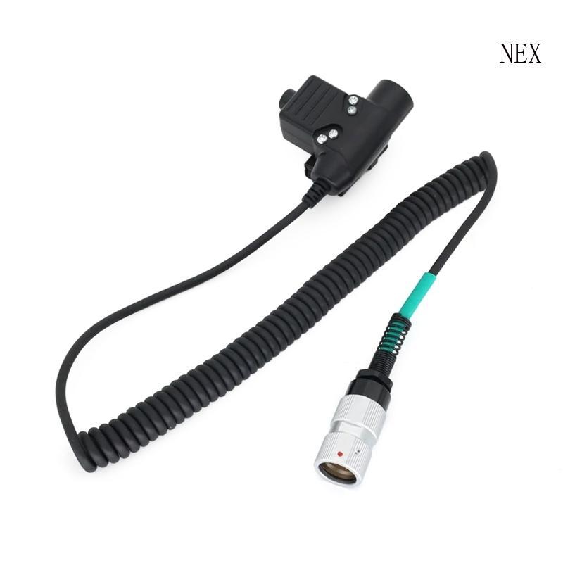 NEX U94 PTT อะแดปเตอร์สําหรับ PRC152 6 Pin Plug WalkieTalkie ชุดหูฟังอะแดปเตอร์