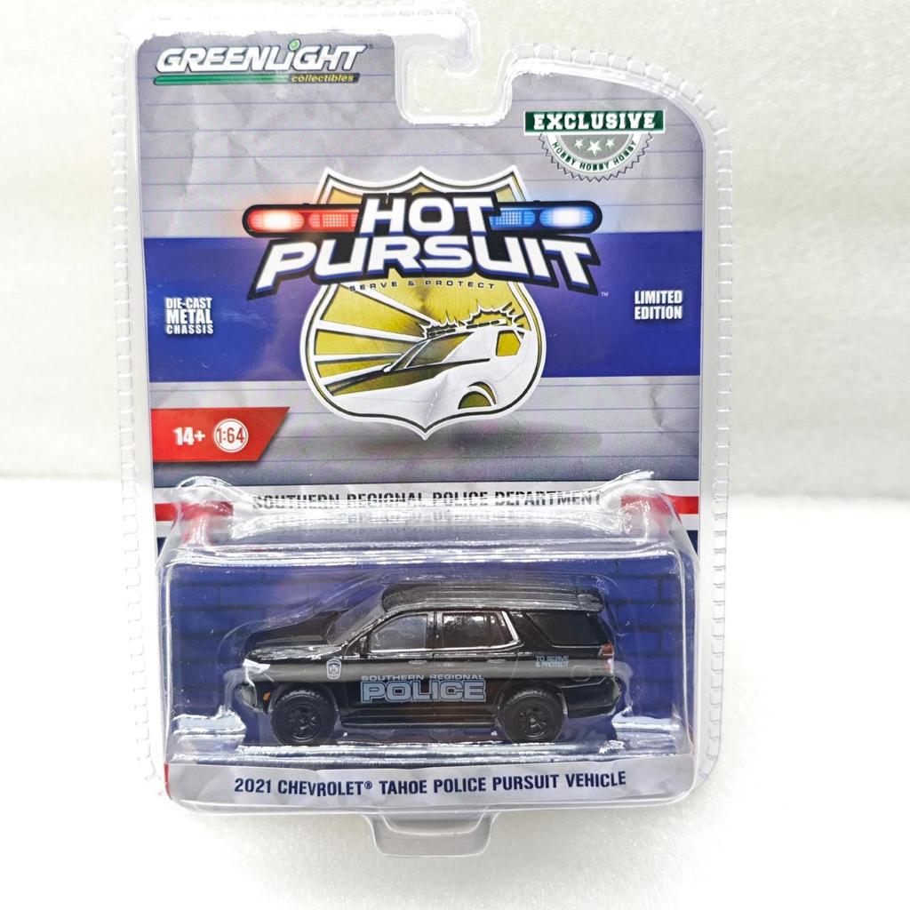 แสงสีเขียว 1: 64 2021 Chevrolet Tahoe Tahoe Intercept รถตํารวจ PPV-Pennsylvania State Department